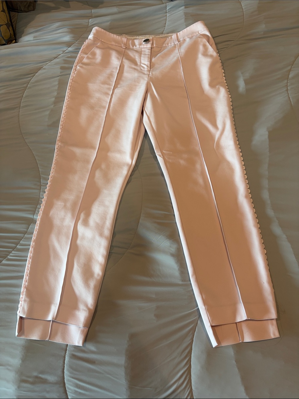 Ted Baker Blush Pink Cropped Dress Pants